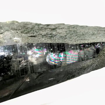 天然石 ガネーシュヒマール産 レインボー水晶 角閃石入り　クラスター　クローライトINクォーツ（901）限定品の画像