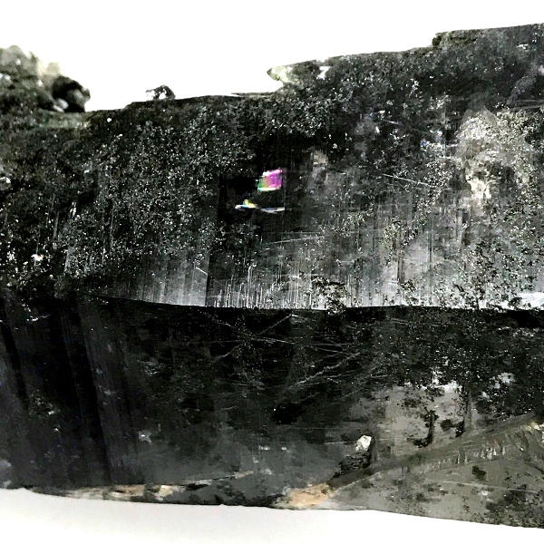 天然石 レインボー入り ガネーシュヒマール産 水晶 クラスター クローライトINクォーツ（915）限定品の画像