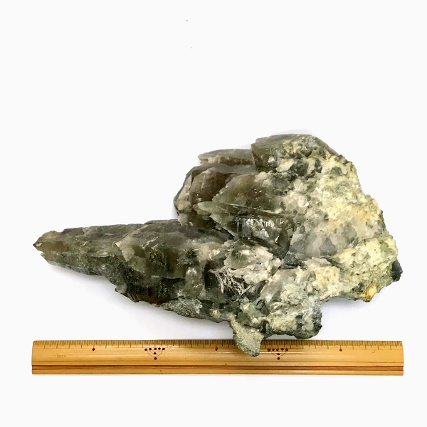 天然石  ガネーシュヒマール産  水晶　角閃石 クラスター クローライトINクォーツ 限定品　916の画像