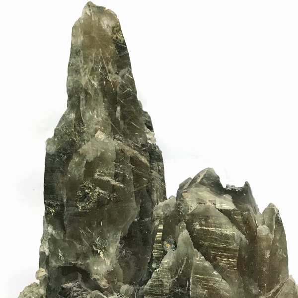 天然石  ガネーシュヒマール産  水晶　角閃石 クラスター クローライトINクォーツ 限定品　916の画像