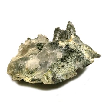 天然石  ガネーシュヒマール産  水晶　角閃石 クラスター クローライトINクォーツ 限定品　916の画像