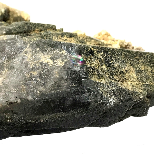 天然石  ガネーシュヒマール産  レインボー水晶 クラスター  クローライトINクォーツ  限定品　917の画像