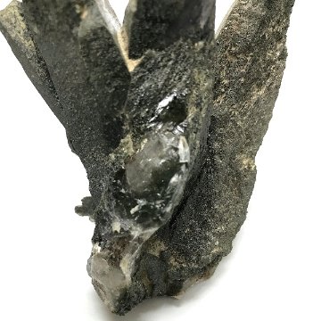 天然石  ガネーシュヒマール産  水晶 クラスター  クローライトINクォーツ  限定品　923画像