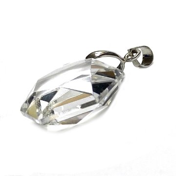 天然水晶 クリスタル 六芒星 ヘキサゴン  ネックレス (102) 「お任せ品」 の画像