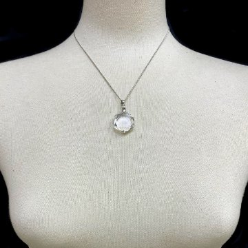 天然水晶 クリスタル 六芒星 ヘキサゴン  ネックレス (102) 「お任せ品」 の画像