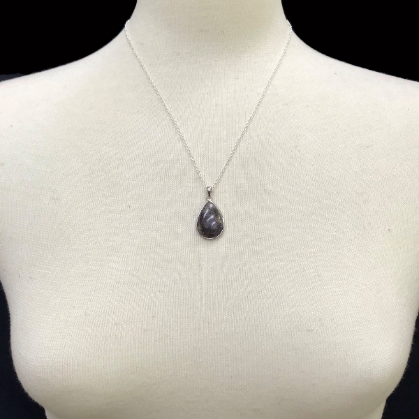 天然石 エレスチャル ペンダント ネックレス（939）シルバー925の画像