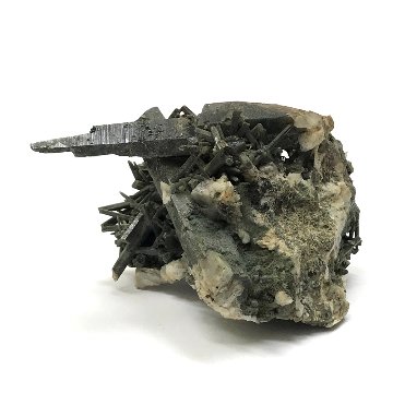 天然石  ガネーシュヒマール産 レインボー入り 水晶 クラスター  クローライトINクォーツ  限定品 927画像