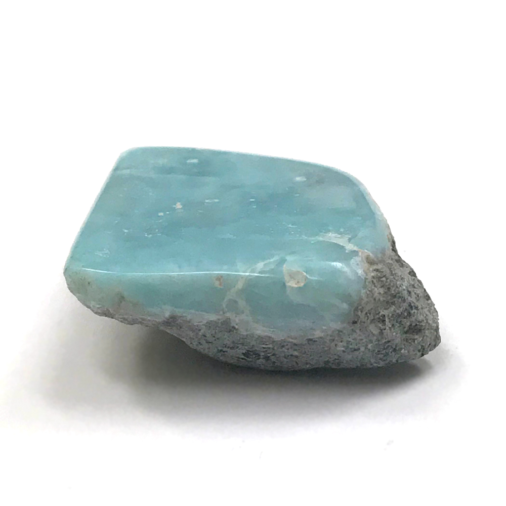 天然石  ラリマー 1面磨き　原石 (11) の画像