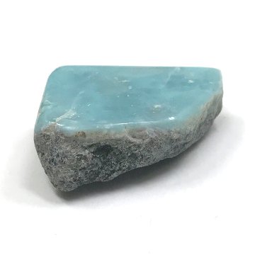 天然石  ラリマー 1面磨き　原石 (11) の画像