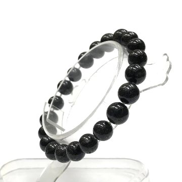  天然石 ブラックルチルクォーツ ブレスレット  (15.5cm) 08の画像