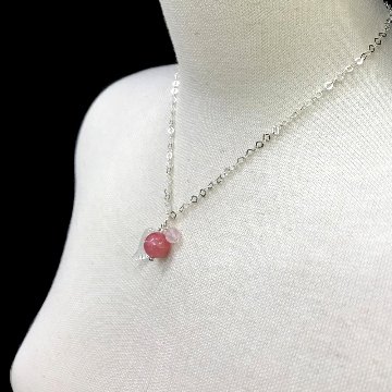 天然石  インカローズ  ペンダント (ネックレス)  201　シルバー925チエーン付きの画像