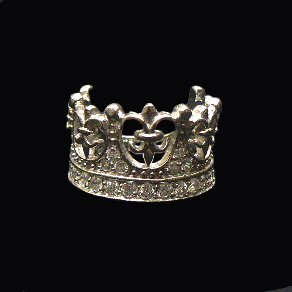 王冠 クラウン 指輪 リング （シルバー925）シルバー磨きクロス付き（01）画像