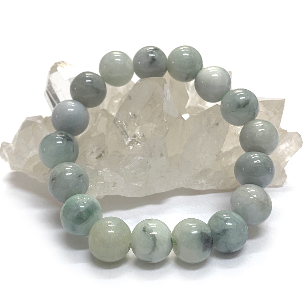 天然石 ミャンマー翡翠 ブレスレット  (17.5cm)　203の画像