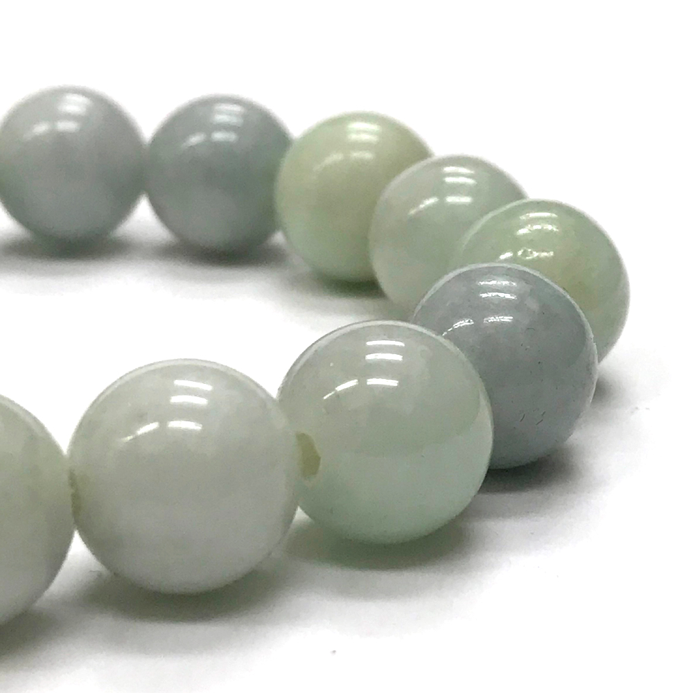 天然石 ミャンマー翡翠 ブレスレット   (16cm)　204の画像