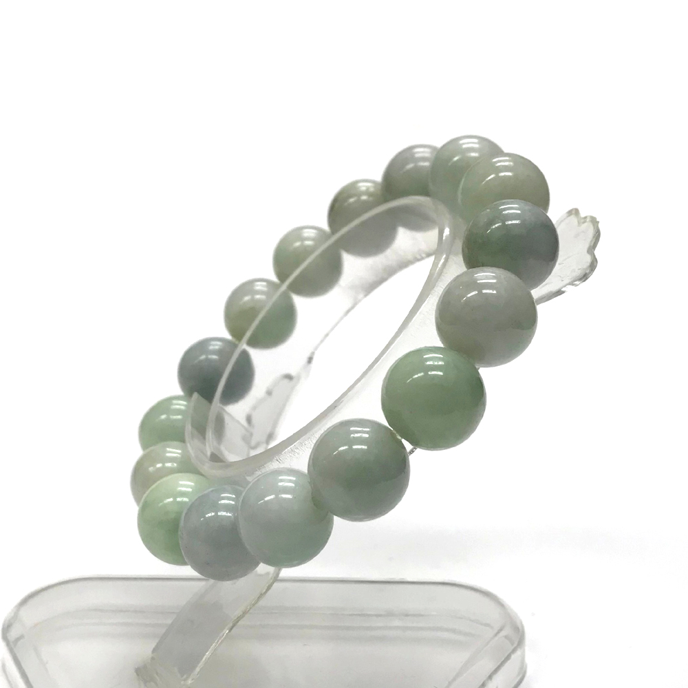 天然石 ミャンマー翡翠 ブレスレット   (16cm)　204の画像