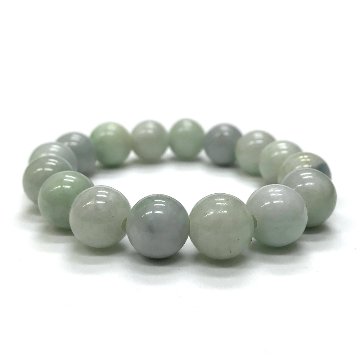 天然石 ミャンマー翡翠 ブレスレット   (16cm)　204の画像