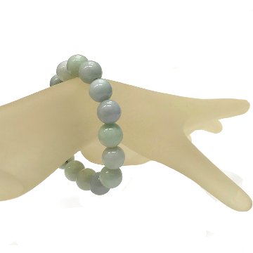 天然石 ミャンマー翡翠 ブレスレット   (16cm)　204の画像