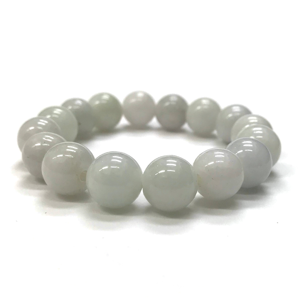 天然石 ミャンマー翡翠 ブレスレット   (17cm)　205の画像