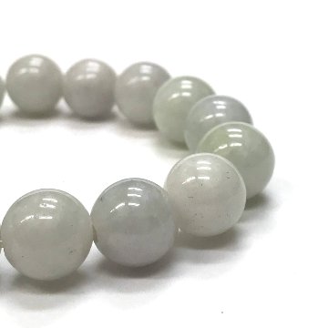 天然石 ミャンマー翡翠 ブレスレット   (17cm)　205の画像