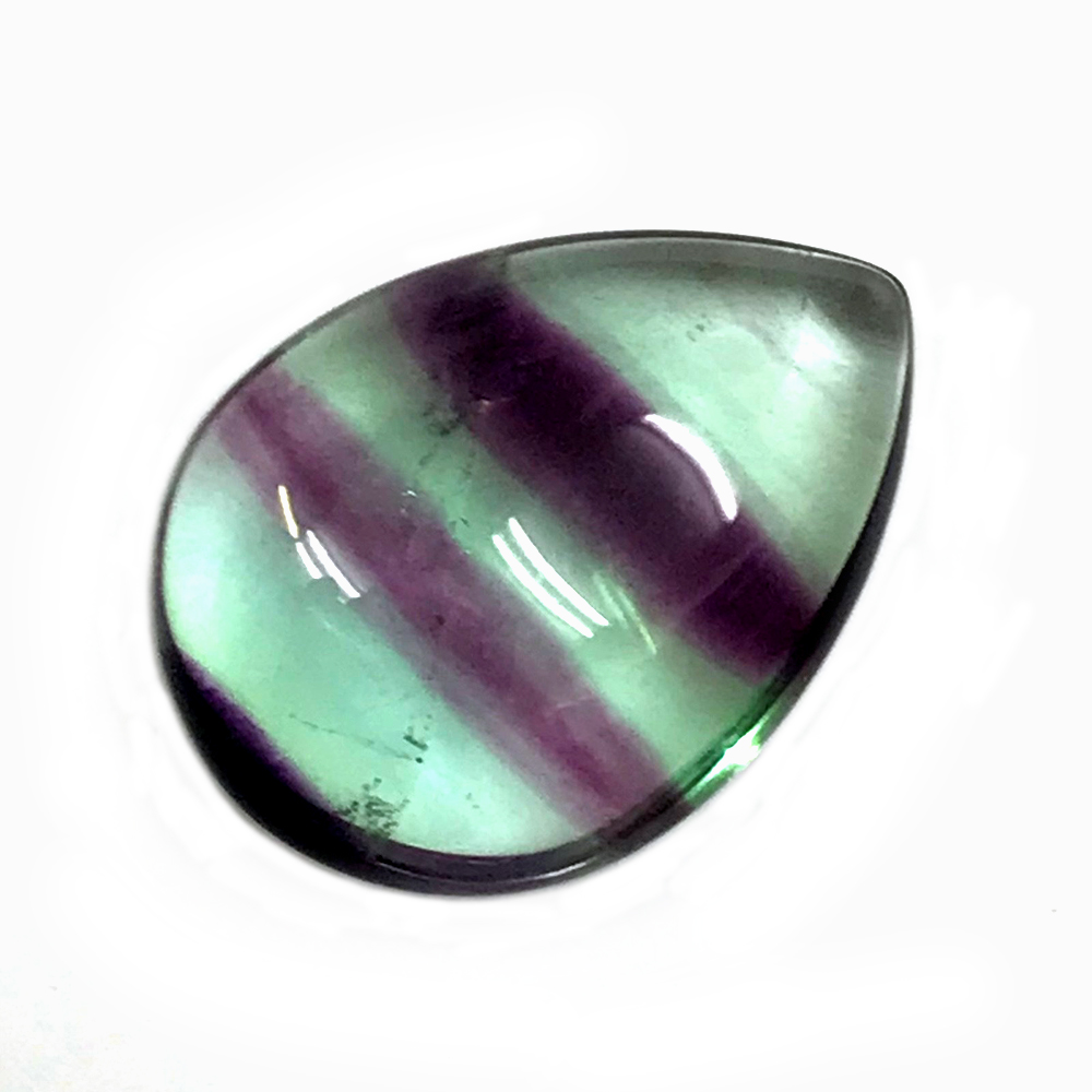 天然石 フローライト 蛍石 ルース しずく型（16）限定品の画像