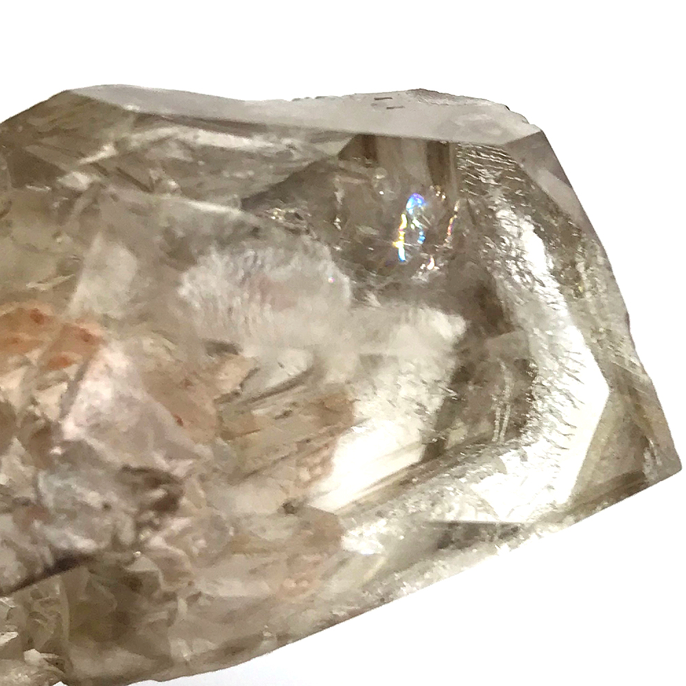 天然石 レインボー入り エレスチャル水晶　原石（209）の画像
