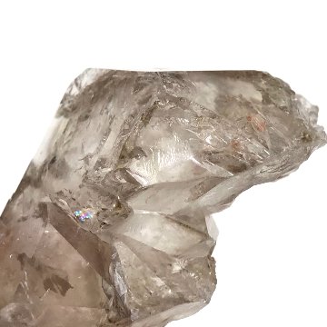 天然石 レインボー入り エレスチャル水晶　原石（210）画像