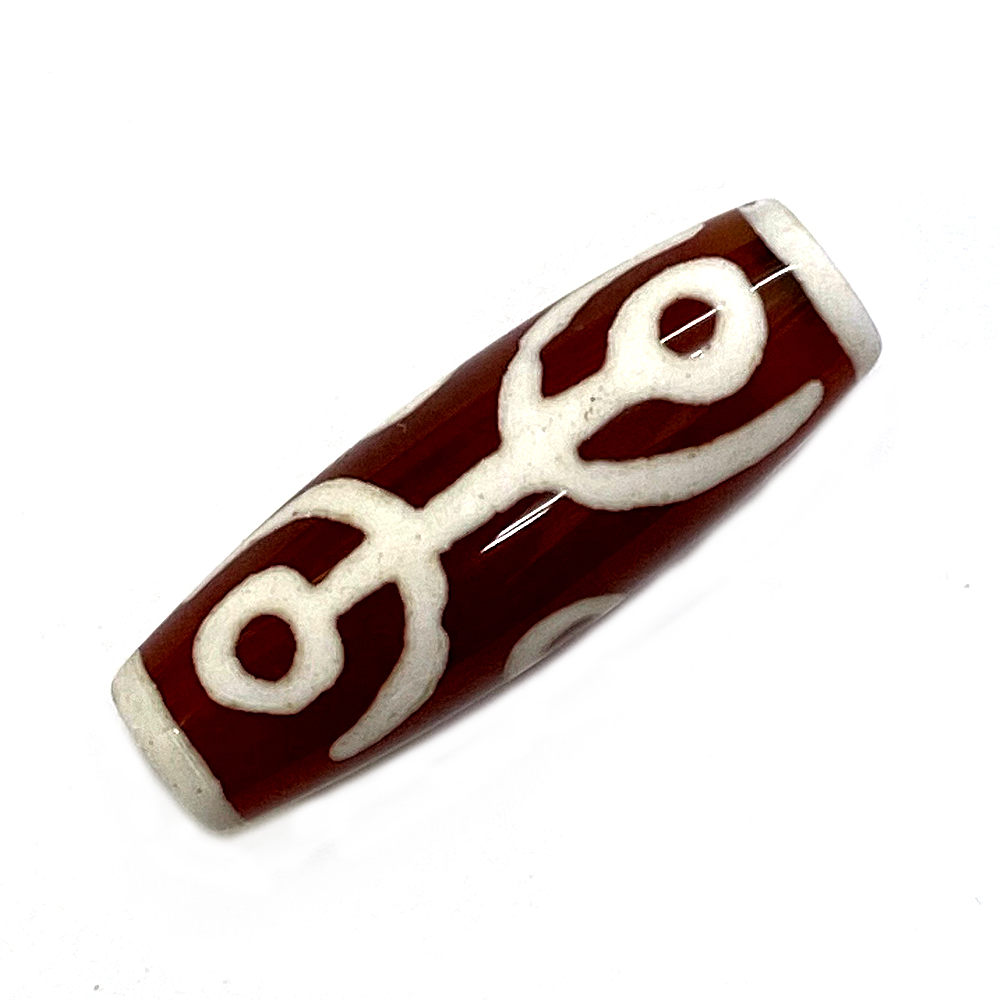 天然石 チベット天珠  雙(双)寿天珠（1個）【おまかせ品】 の画像