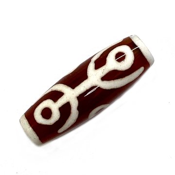 天然石 チベット天珠  雙(双)寿天珠（1個）【おまかせ品】 の画像