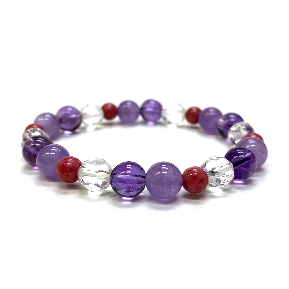 天然石 アメジスト ブレスレット  (15.5cm)　201 の画像