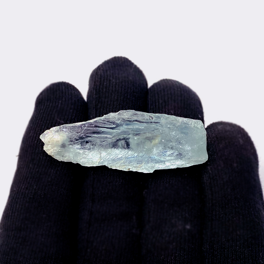 天然石  アクアマリン 原石   (204) 3月 誕生石  鉱物 鉱石 標本 置物 画像