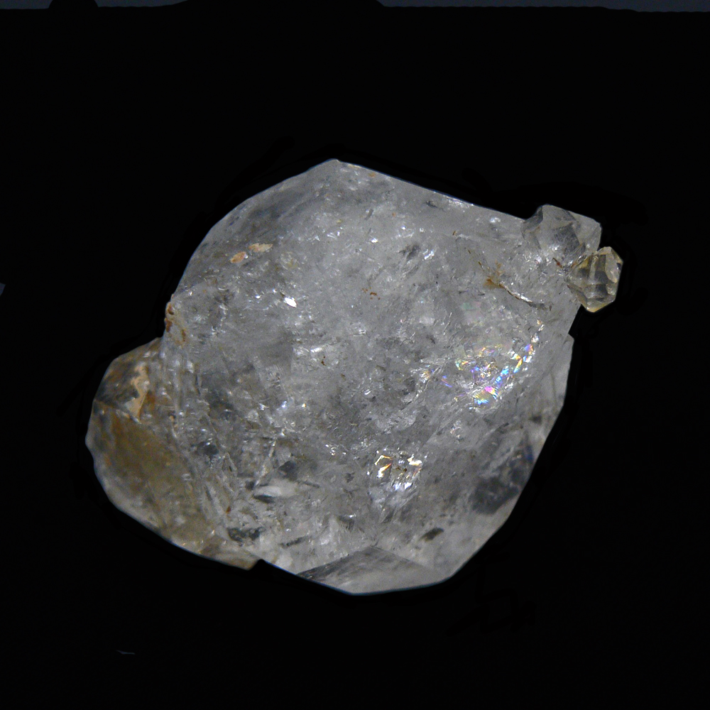 天然石 レインボー入り エレスチャル水晶　原石（211）画像