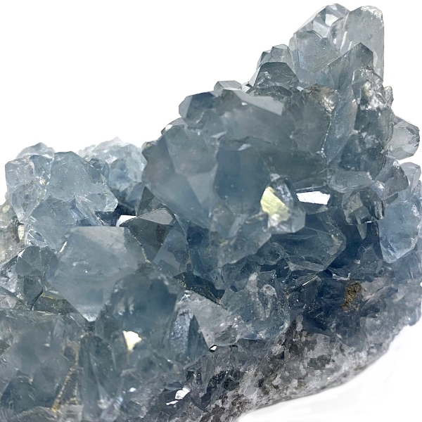 天然石  セレスタイト 天青石 原石  クラスター (219) 鉱物 鉱石 標本 置物 画像