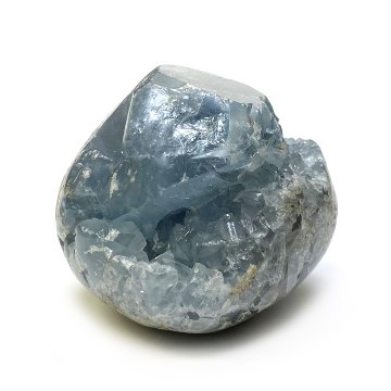 天然石  セレスタイト 天青石 ハート形 原石 クラスター (210) 鉱物 鉱石 標本 置物 画像