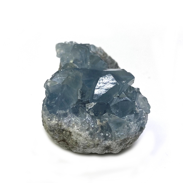 天然石  セレスタイト 天青石 原石 クラスター (223) 鉱物 鉱石 標本 置物 画像