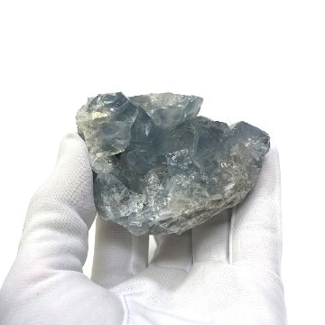 天然石  セレスタイト 天青石 原石 クラスター (226) 鉱物 鉱石 標本 置物 画像