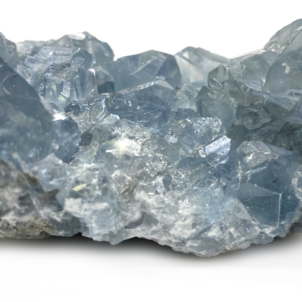 天然石  セレスタイト 天青石 原石 クラスター (231) 鉱物 鉱石 標本 置物 画像