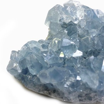 天然石  セレスタイト 天青石 原石 クラスター (233) 鉱物 鉱石 標本 置物 画像