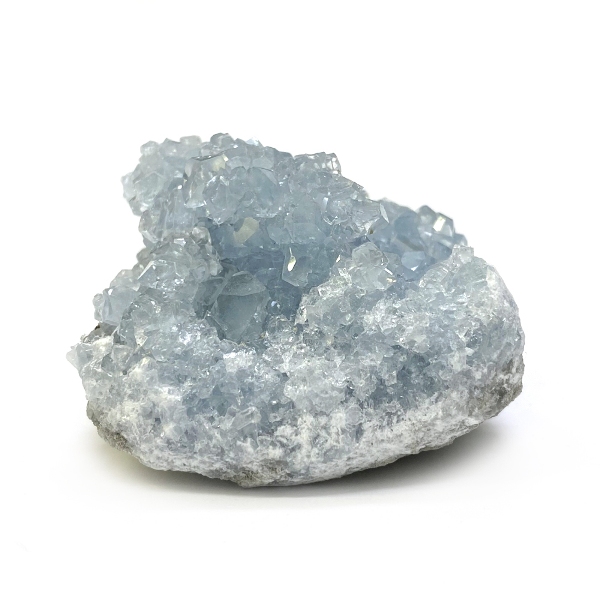天然石  セレスタイト 天青石 原石 クラスター (235) 鉱物 鉱石 標本 置物 画像