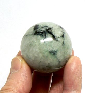 天然石  翡翠 ジェダイド 丸玉 4cm (02） 画像