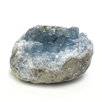 天然石  セレスタイト 天青石 原石 クラスター (237) 鉱物 鉱石 標本 置物 画像
