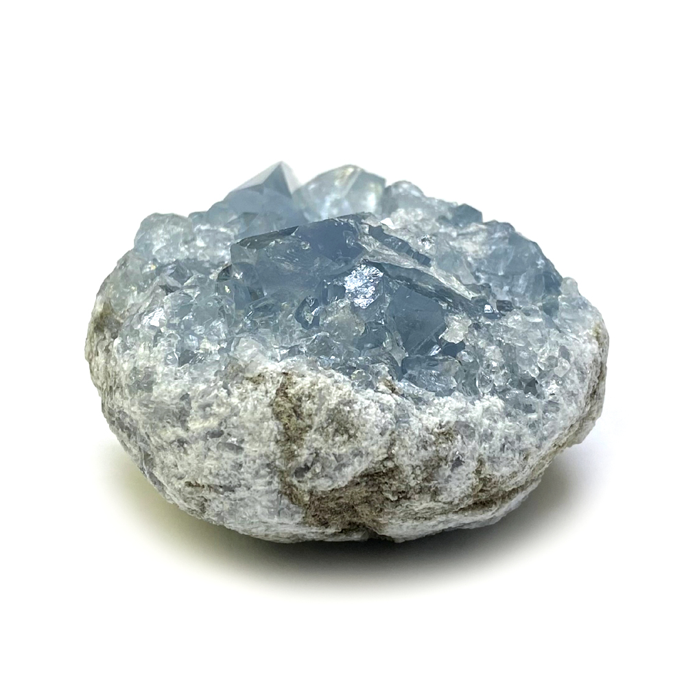 天然石  セレスタイト 天青石 原石 クラスター (238) 鉱物 鉱石 標本 置物 画像