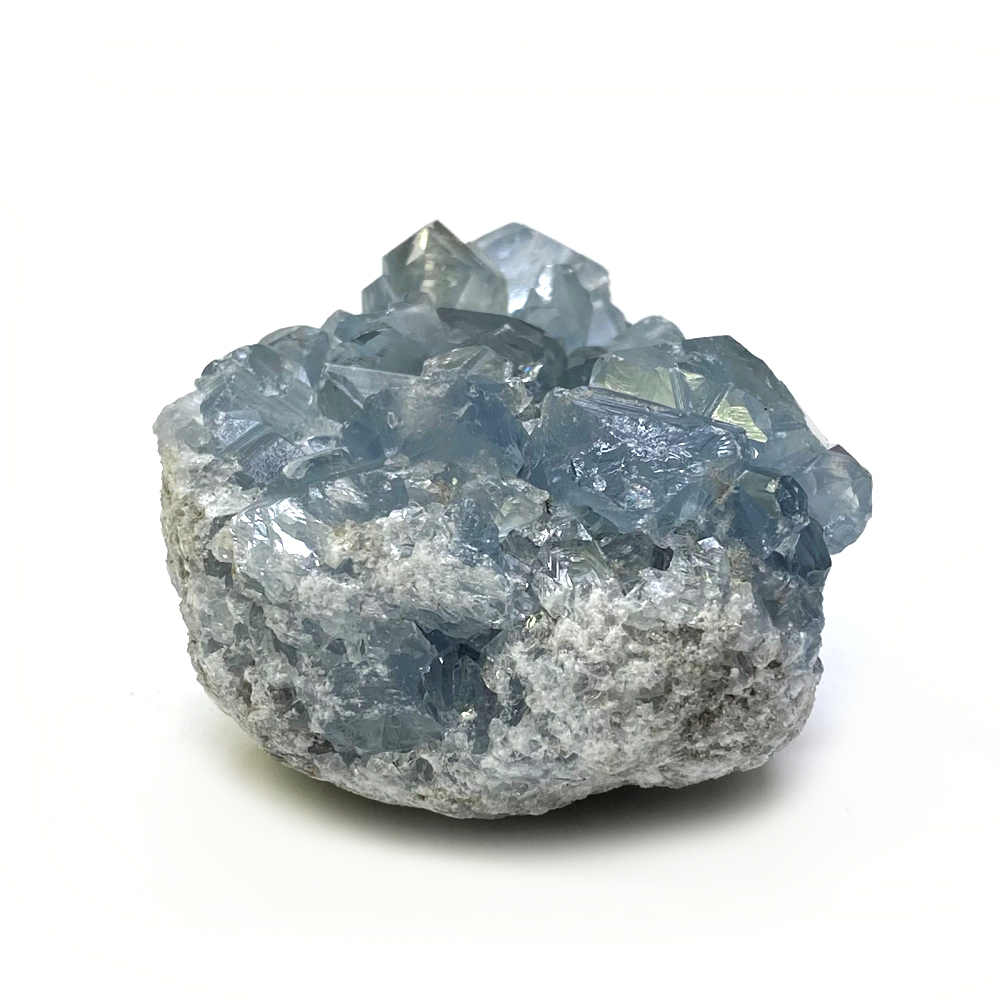 天然石  セレスタイト 天青石 原石 クラスター (239) 鉱物 鉱石 標本 置物 画像