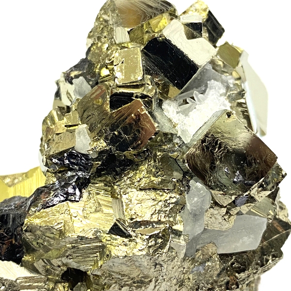 パイライト　黄鉄鉱　スファレライト共生 原石（2108）天然石の画像