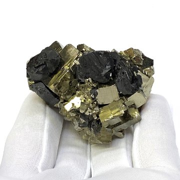 パイライト　黄鉄鉱　スファレライト共生 原石（2108）天然石の画像