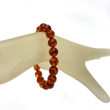 アンバーのブレスレット  (17cm)　204の画像