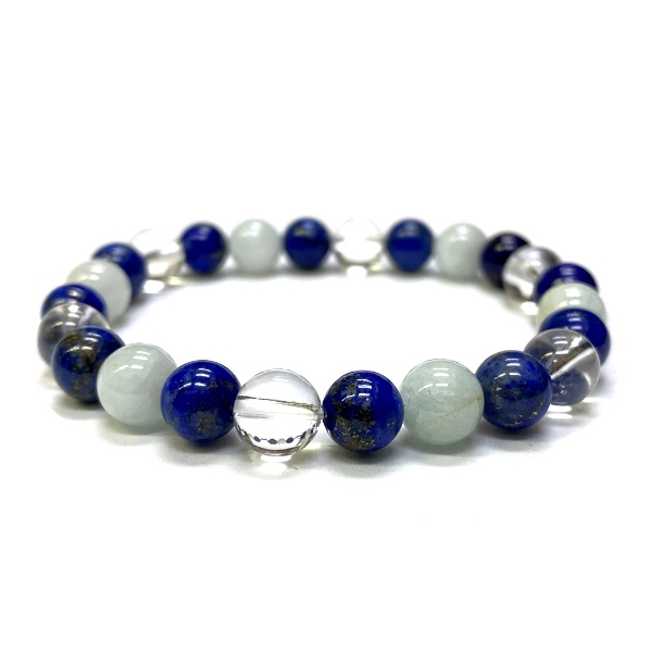 天然石 ラピスラズリ ブレスレット  (17cm) 208の画像