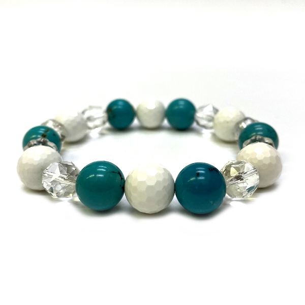 天然石 ターコイズ ブレスレット  (18cm) 201の画像