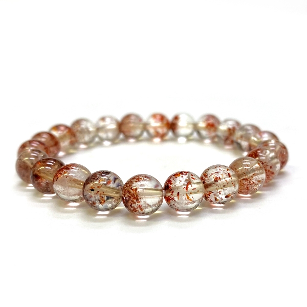 天然石 レピドクロサイトインクォーツ　ブレスレット (15.5cm) 201の画像