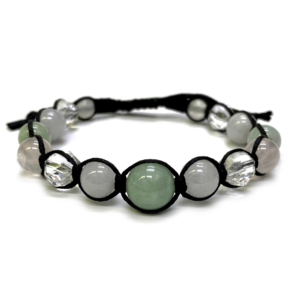 ブレスレット(ゴム・紐編み)/翡翠｜kiraworld (キラワールド)