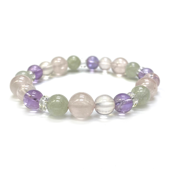 天然石 ローズクォーツ ブレスレット  (16cm) 202の画像